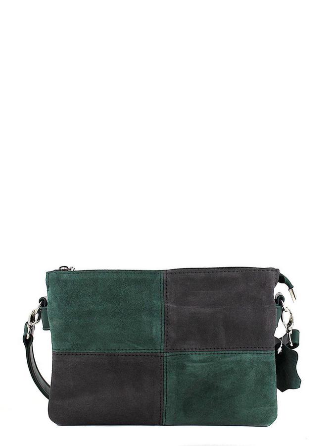 Gera сумки 1435 замша серо-зелёный