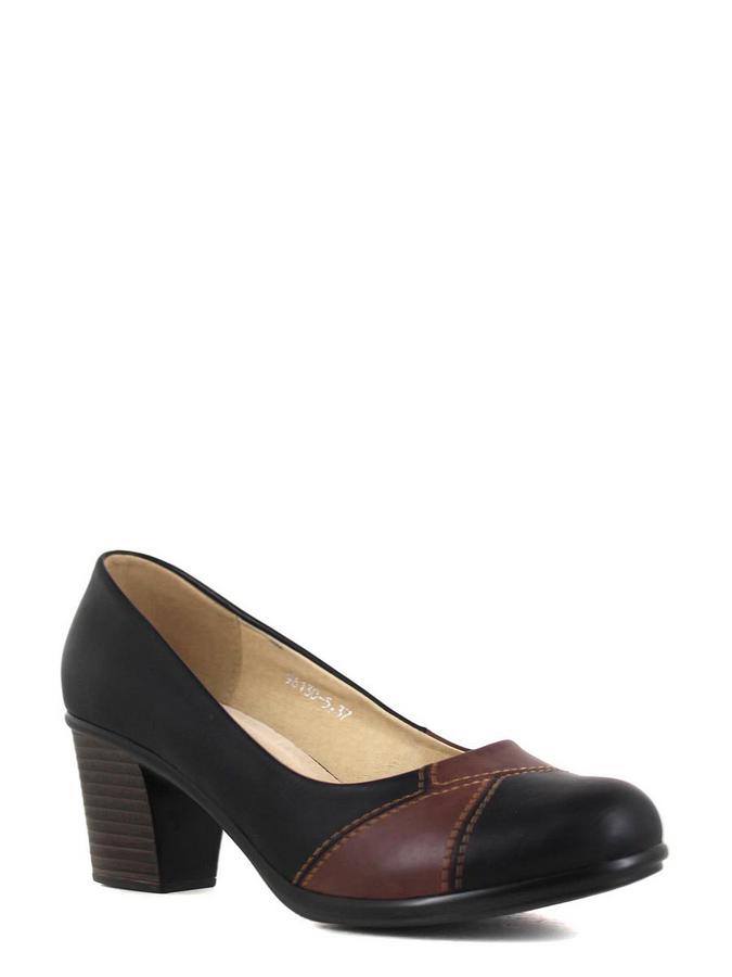 Тофа туфли 96130-5 чёрный/коричневый