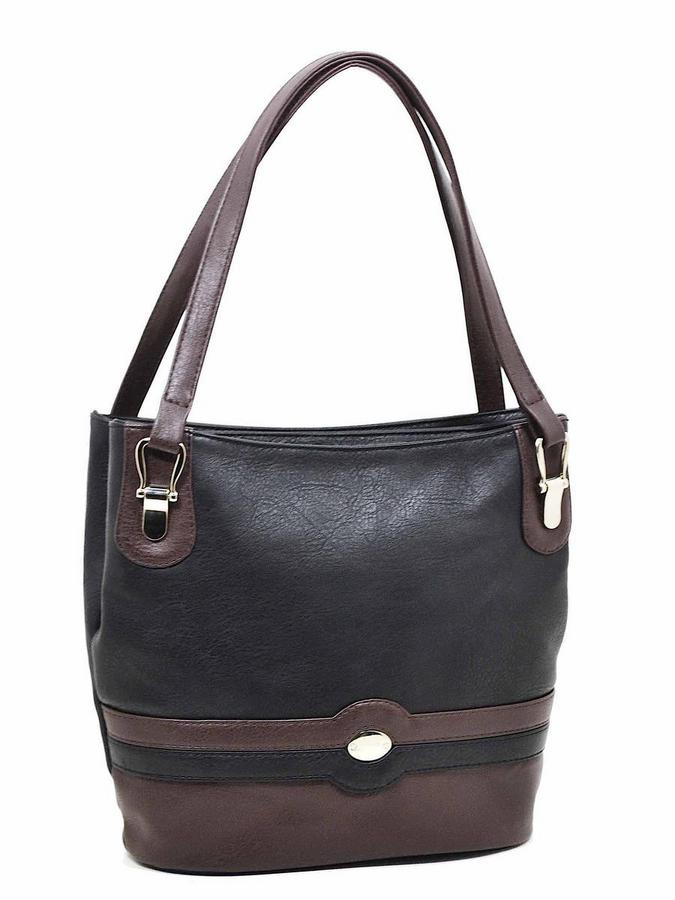 Miss Bag сумки риджина чёрный/коричневый