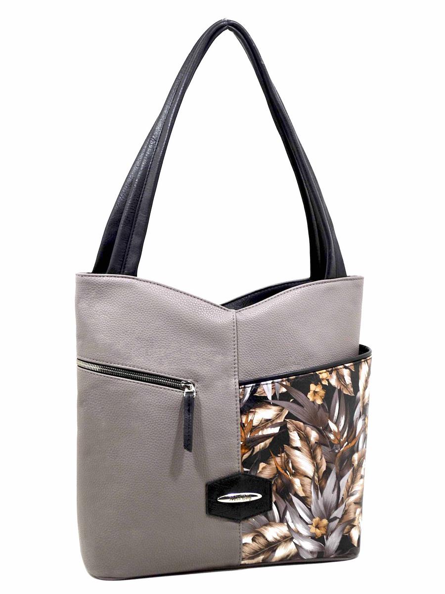 Miss Bag сумки монтеню у серый/цветы