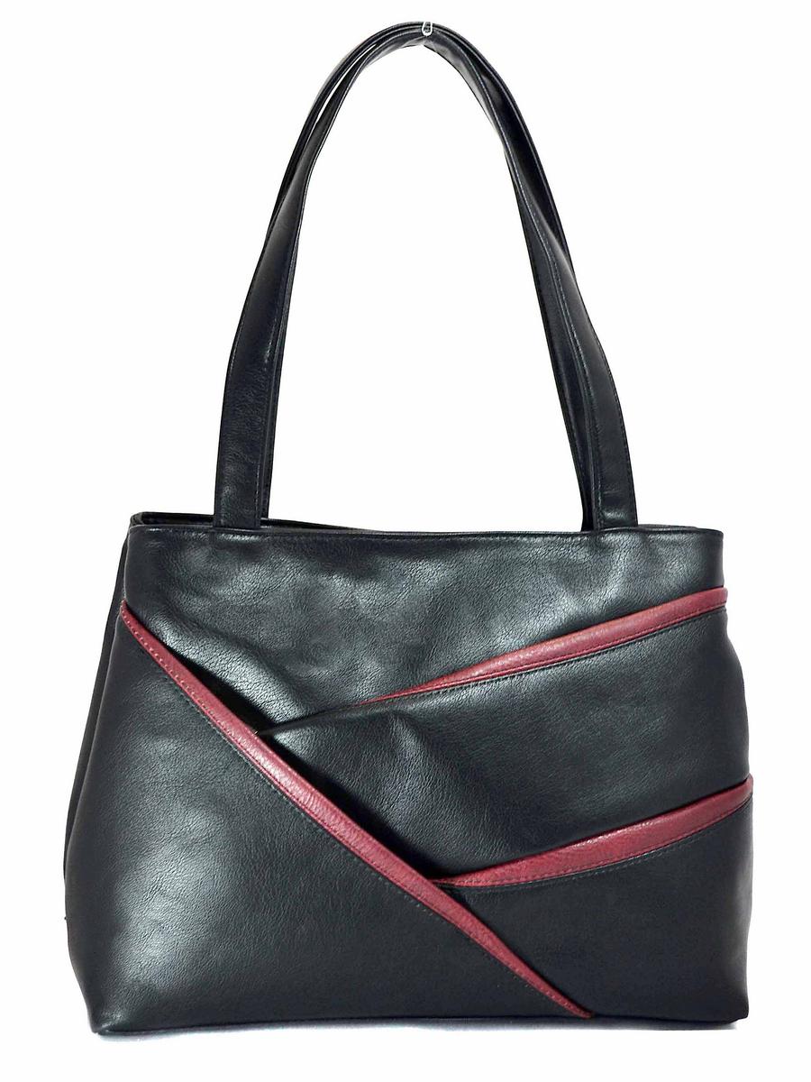 Miss Bag сумки сабина чёрный/бордовый
