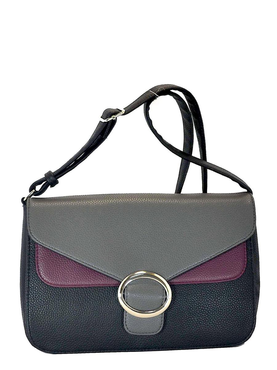 Miss Bag сумки ма 13.08 чёрный-бордо-сер