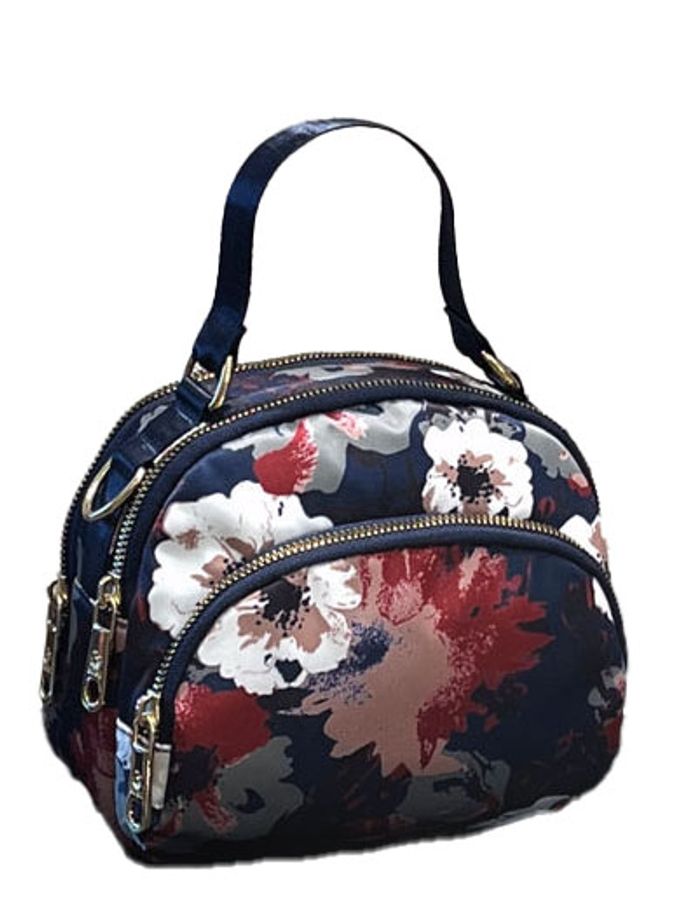 BoBo сумки 1052 цветы бело-сине-крас